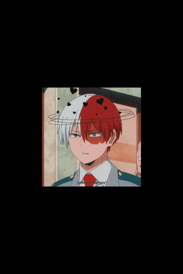 My Hero Academia Todoroki With Hearts Wallpaper