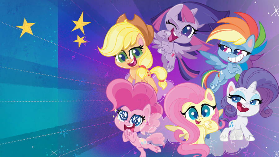 My Little Pony With Stars Desktop Wallpaper