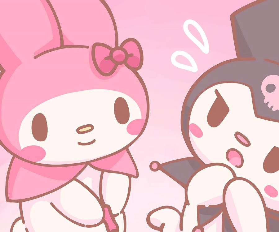 My Melody Kuromi Cute Desktop Wallpaper