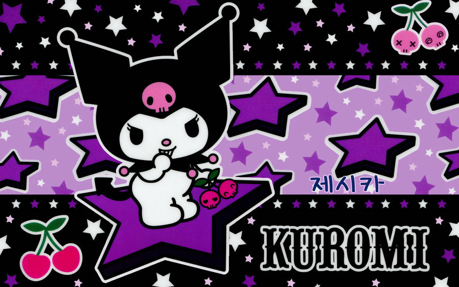 My Melody Kuromi Punk Style Background Wallpaper