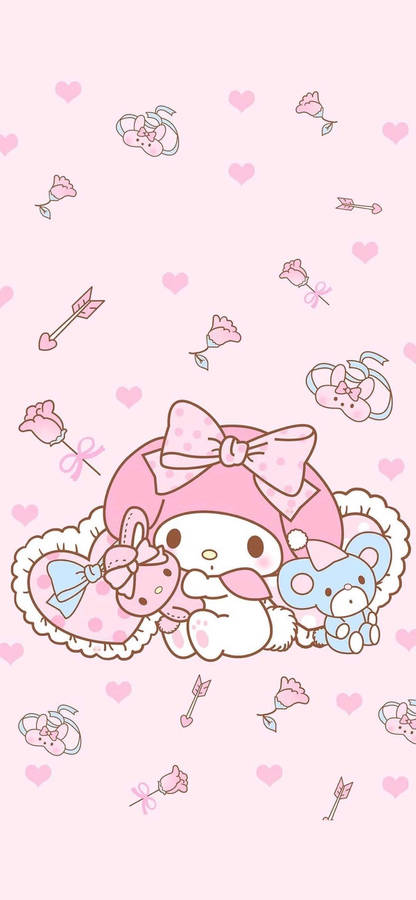 My Melody White Rabbit Wallpaper - wallpapersok