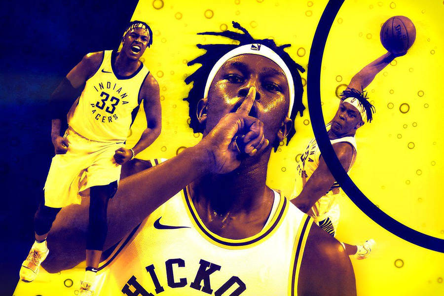 Myles Turner Cool In Yellow Wallpaper