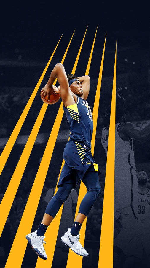 Myles Turner Solid Nba Dunk Wallpaper