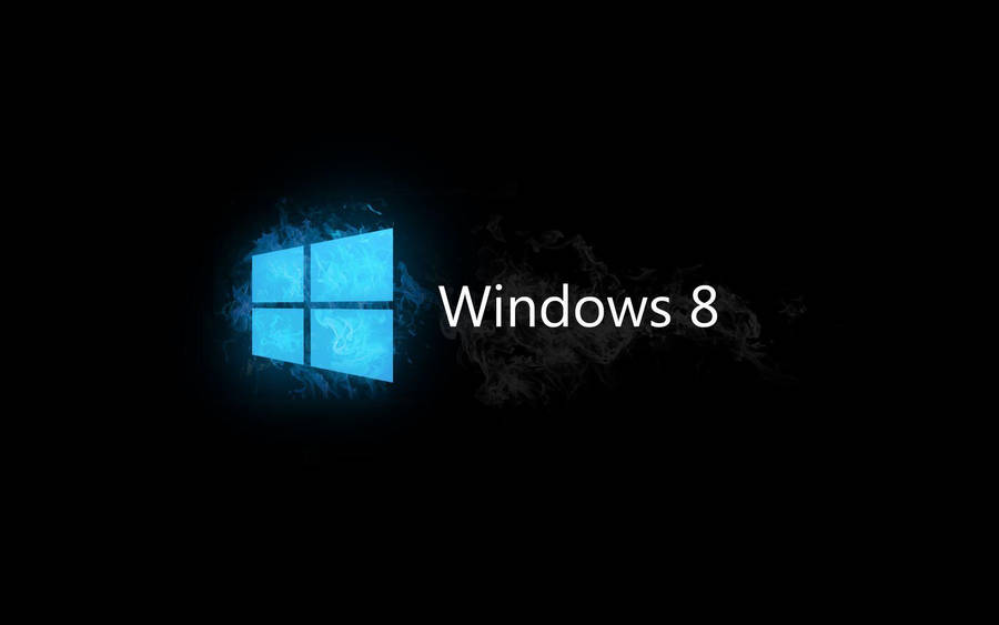 Mysterious Black Windows 8 Background Wallpaper