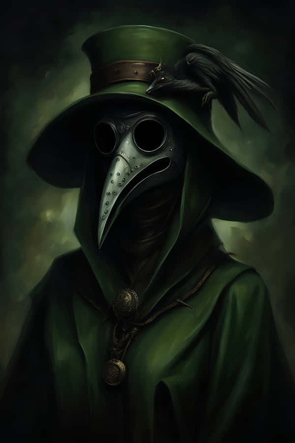 Mysterious Plague Doctor Artwork Wallpaper