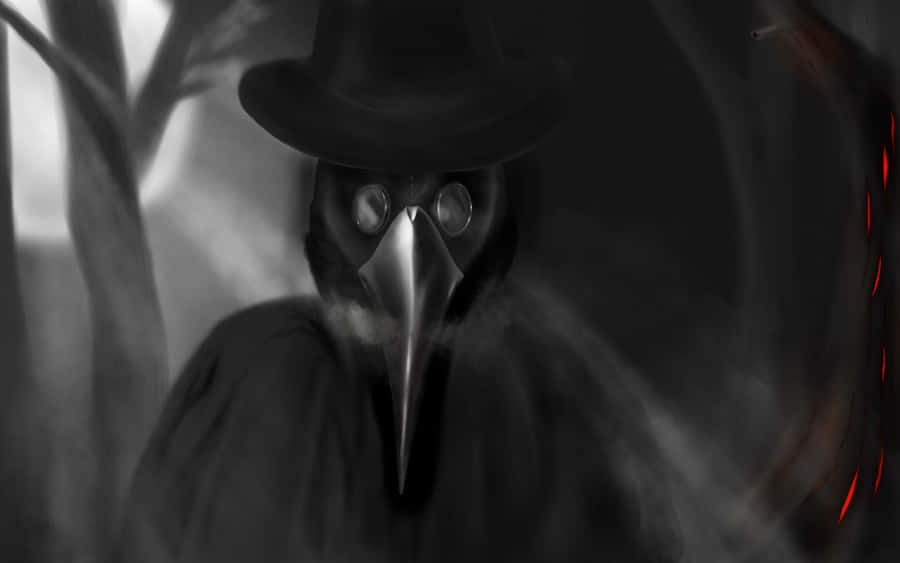 Mysterious Plague Doctor Artwork Wallpaper