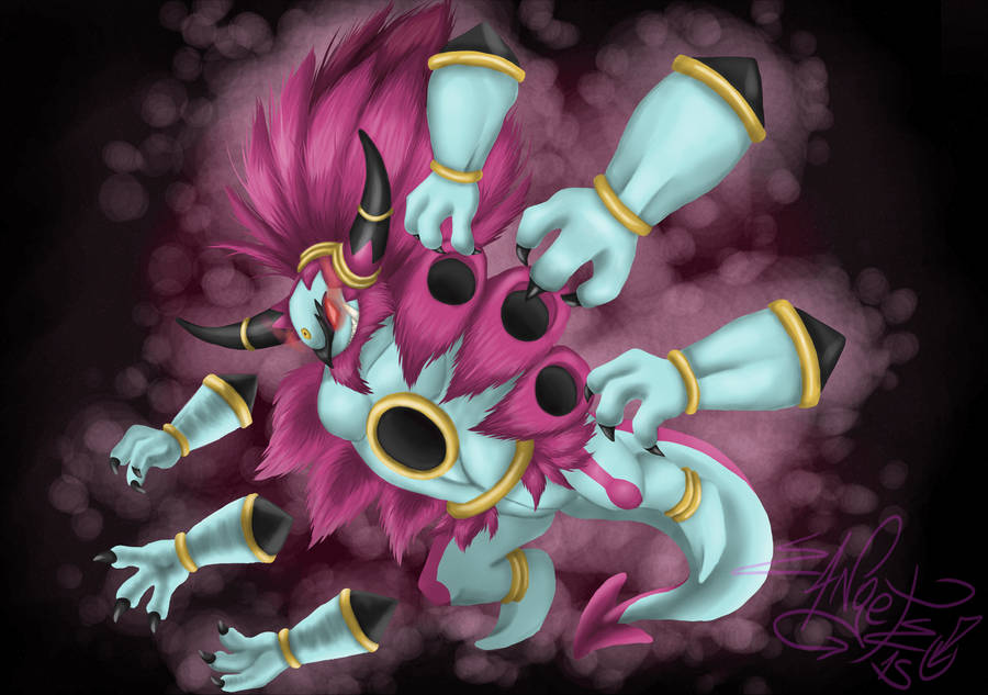 Mysterious Unbound Hoopa Emerging From Void Wallpaper