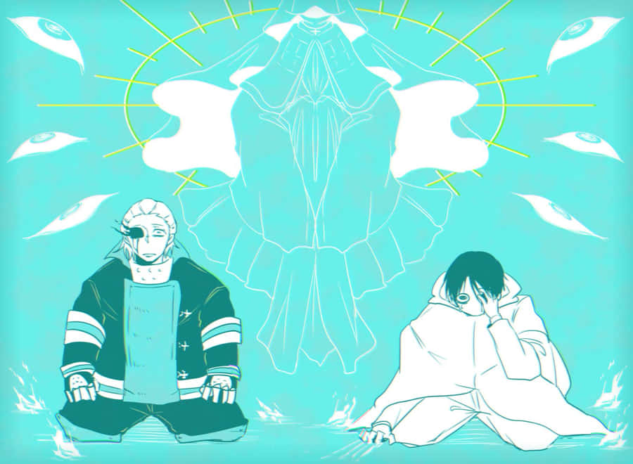 Mystical_ Anime_ Duo_ Meditation Wallpaper