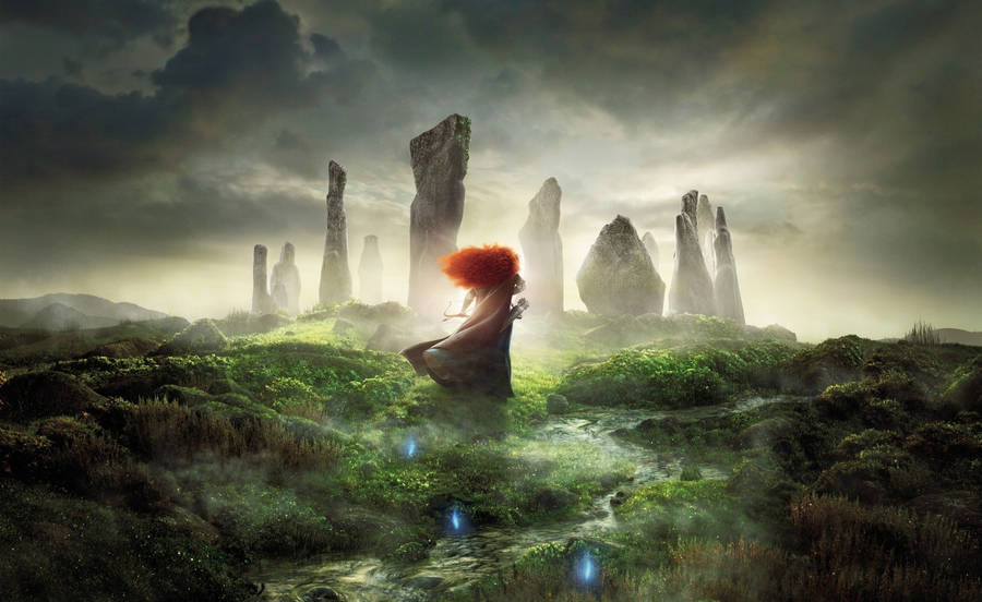 Mystical Scene With Merida Wallpaper