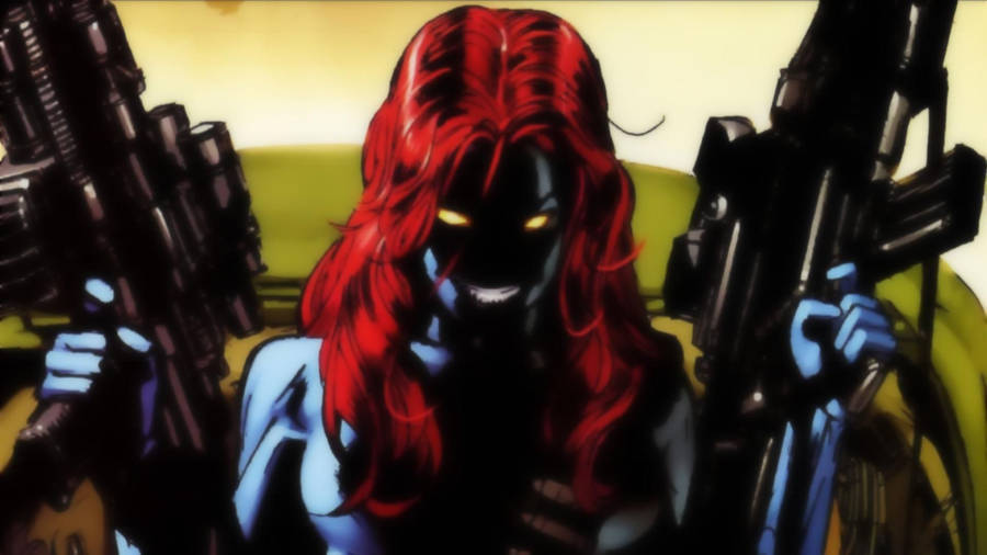 Mystique Evil Smile Wallpaper