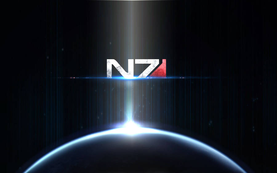 N7 Mass Effect Logo In 4k Wallpaper