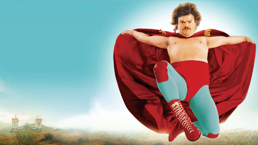 Nacho Libre Heroic Stance Wallpaper