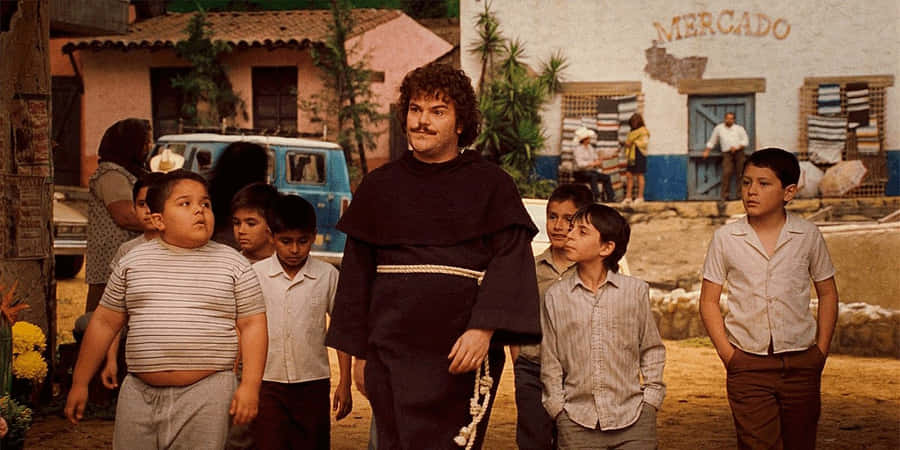 Nacho Libre With Children Wallpaper