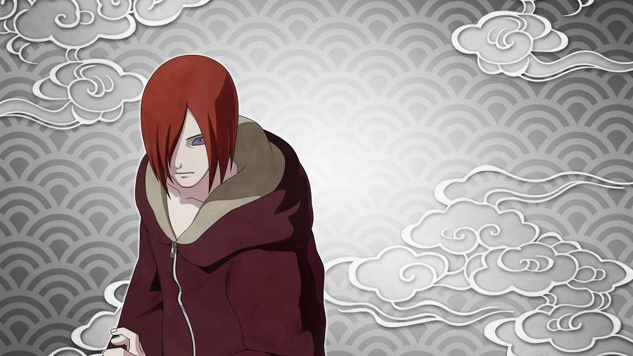 Nagato Wearing A Maroon Jacket Wallpaper