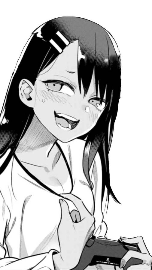 Nagatoro Black And White Wallpaper