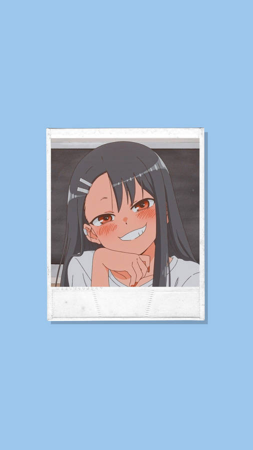 Nagatoro Light Blue Aesthetic Wallpaper