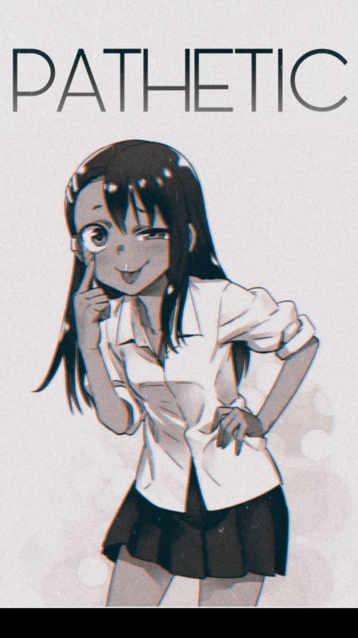 Nagatoro Mocking Face Wallpaper