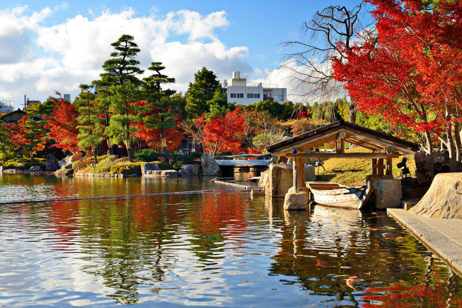 Nagoya Tokugawa Ryusen Lake Wallpaper