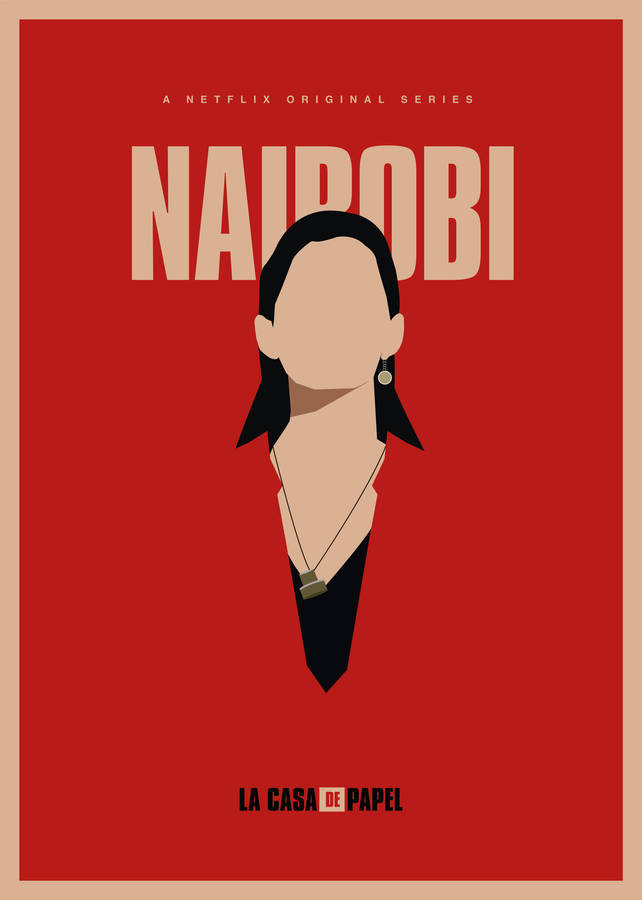 Nairobi Money Heist Vector Art Wallpaper