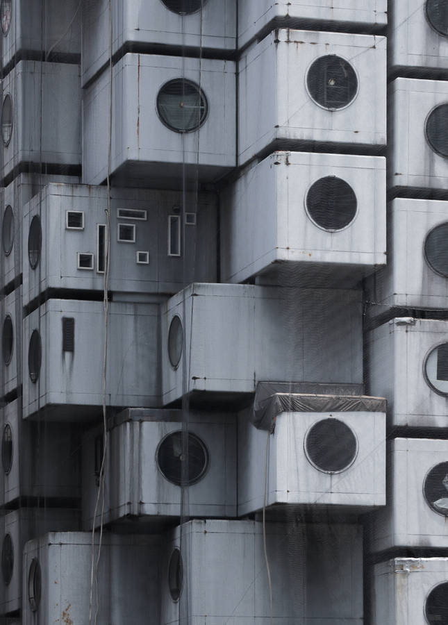 Nakagin Capsule Tower Ios 16 Wallpaper