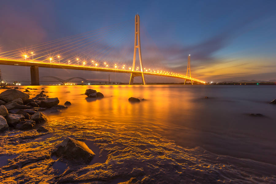 Nanjing Yangtze River Bridge Wallpaper