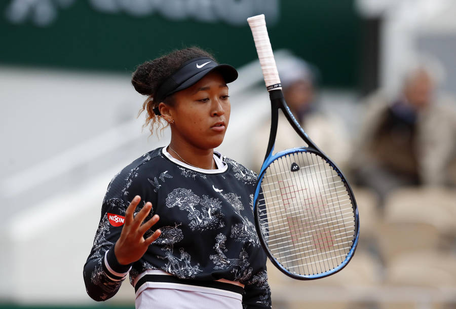 Naomi Osaka Racket Toss Wallpaper