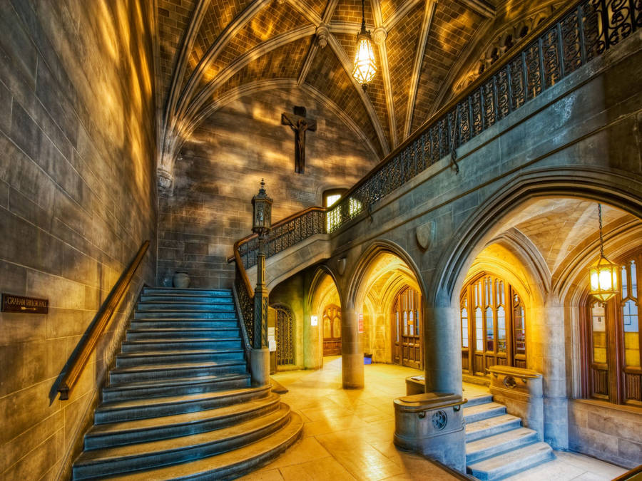 Naples Gothic Staircase Wallpaper