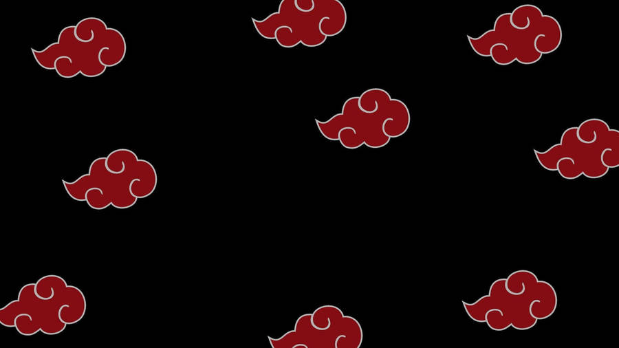 Naruto Akatsuki Cloud Pattern Wallpaper