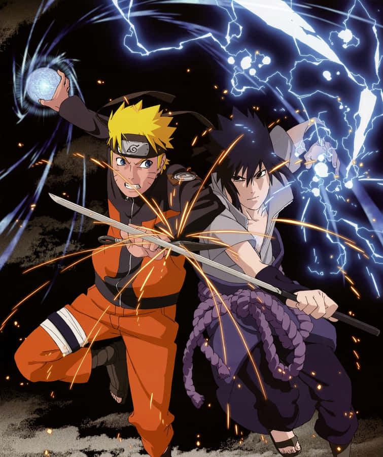 Naruto And Sasuke Rasengan Wallpaper