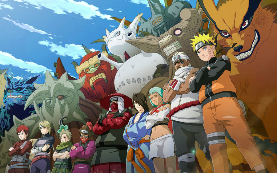 Naruto Characters Jinchurikis With Bijus Wallpaper