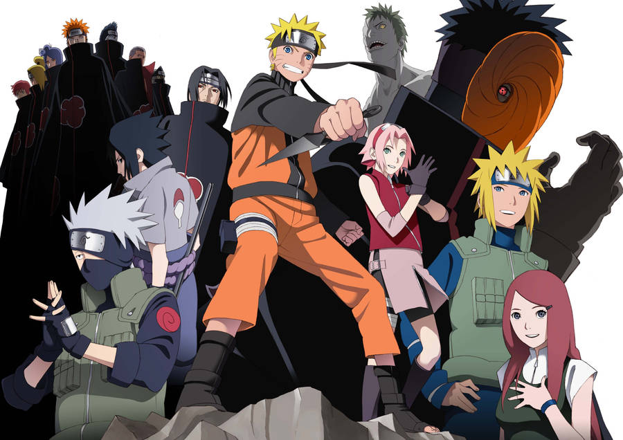 Naruto Characters With Obito Wallpaper
