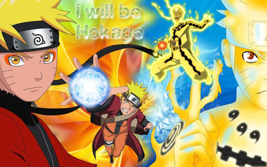 Naruto Confronts The Nine-tails Demon Fox In The Manga Wallpaper