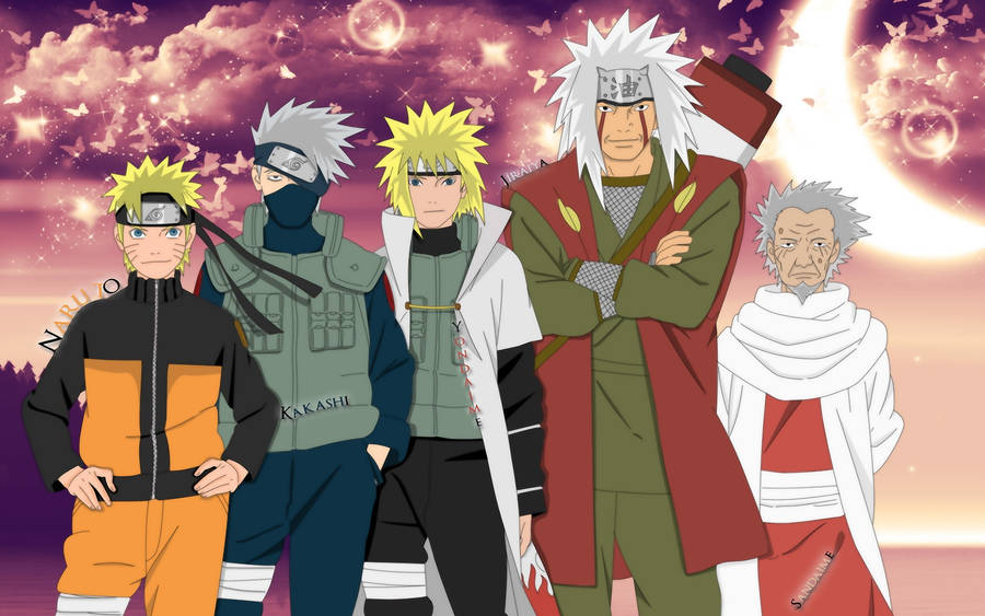 Naruto Hokage Poster Wallpaper