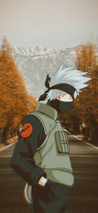 Naruto Kakashi Mountain Art Wallpaper