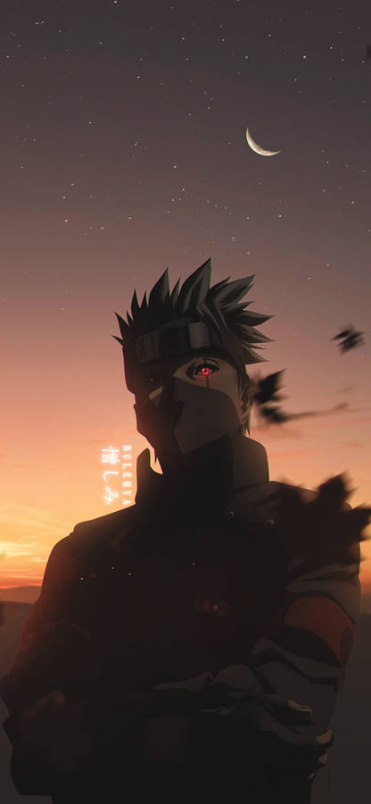 Naruto Kakashi Red Eye Wallpaper