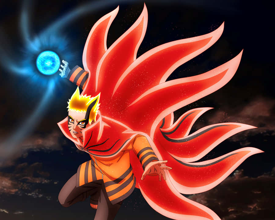 Naruto Rasengan With Tails Wallpaper