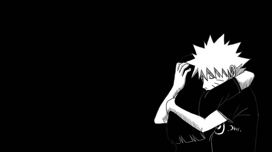 Naruto Symbol Black Wallpaper