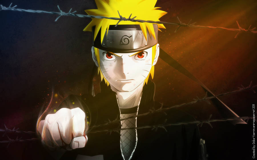 Naruto Uzumaki Barbed Wire Wallpaper