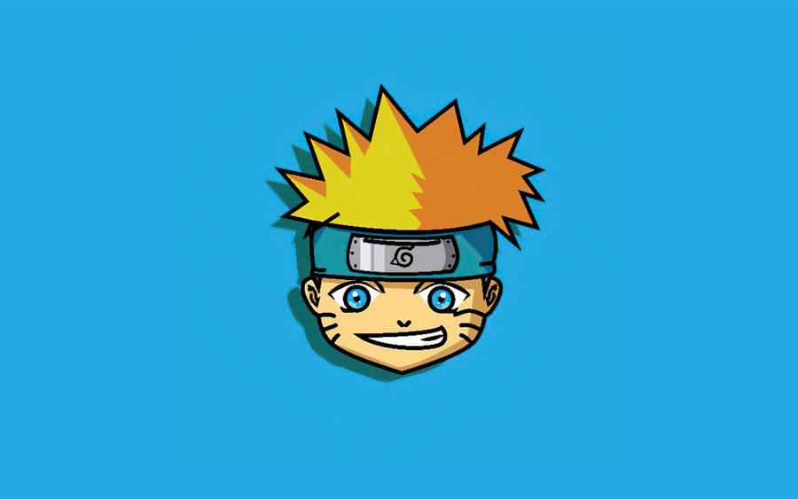 Naruto Uzumaki Chibi Head Art Wallpaper