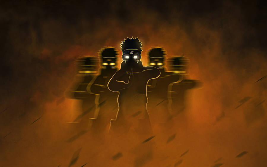 Naruto Uzumaki Creepy Shadow Clone Jutsu Wallpaper