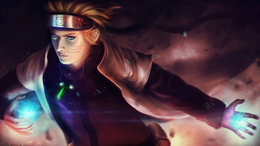 Naruto Uzumaki Digital Painting Hokage Wallpaper