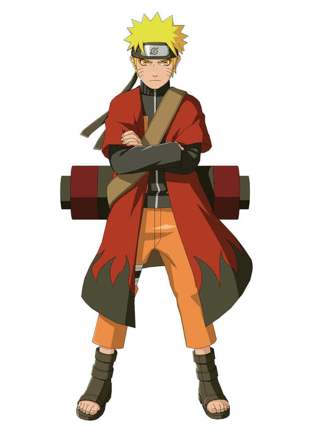 Naruto Uzumaki In Sage Mode Unleashing His Power Wallpaper