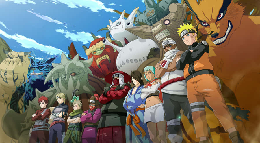 Naruto Uzumaki's Iconic Spiralling Technique Displayed In Manga Wallpaper