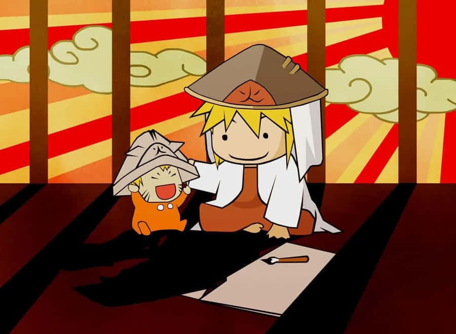 Narutoand Jiraiya Funny Moment Wallpaper