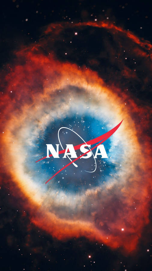 Nasa Logo Nebula Style For Iphone Wallpaper