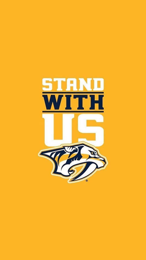 Nashville Predators Stand With Us Wallpaper