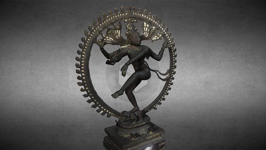 Nataraja Grey Figurine Wallpaper