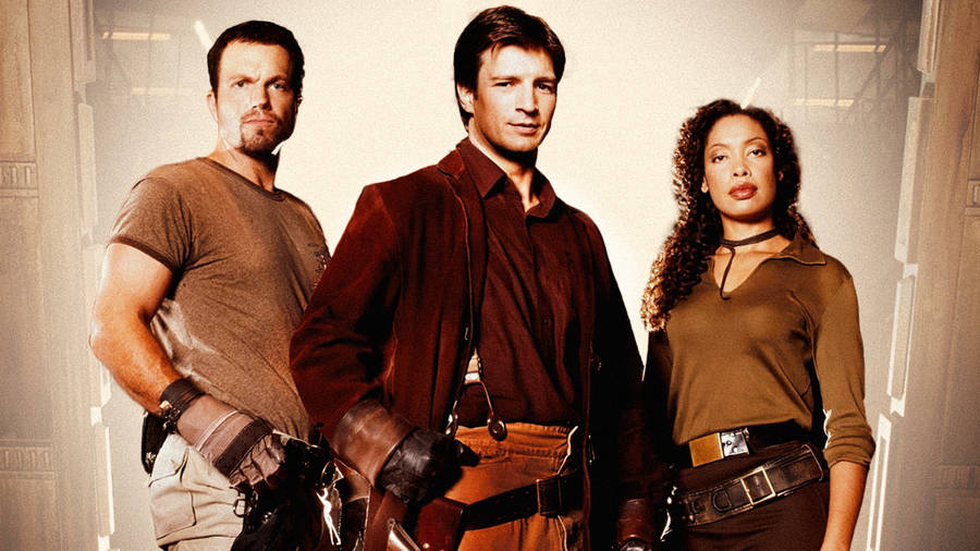 Nathan Fillion Brown Clothes Firefly Wallpaper