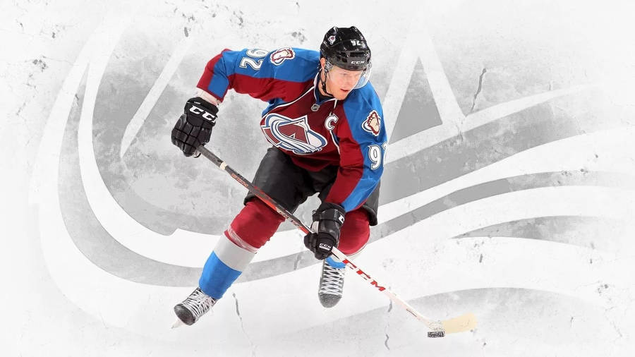 Nathan Mackinnon Colorado Avalanche Ice Hockey Player Wallpaper