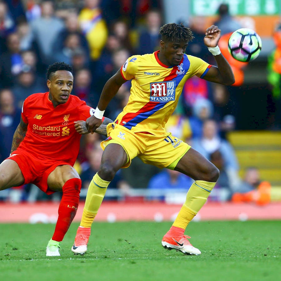 Nathaniel Clyne In A Duel On The Field Wallpaper